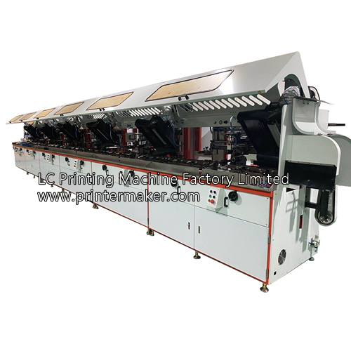 6 Colors Automatic UV Silk Screen Printing Machine